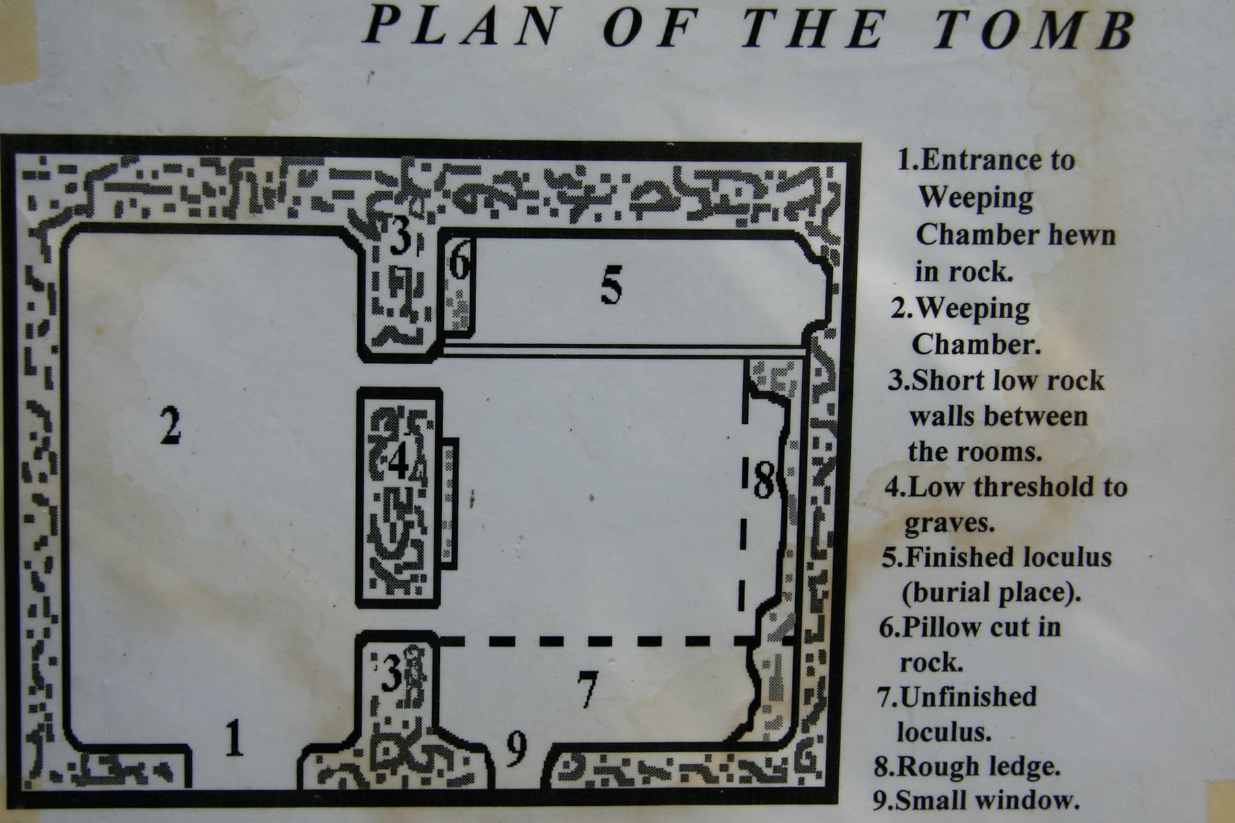 Plan of Tomb