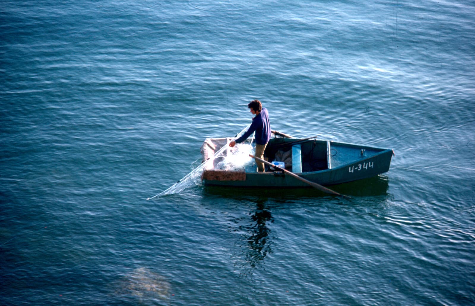 Fisherman on Sea of Galilee