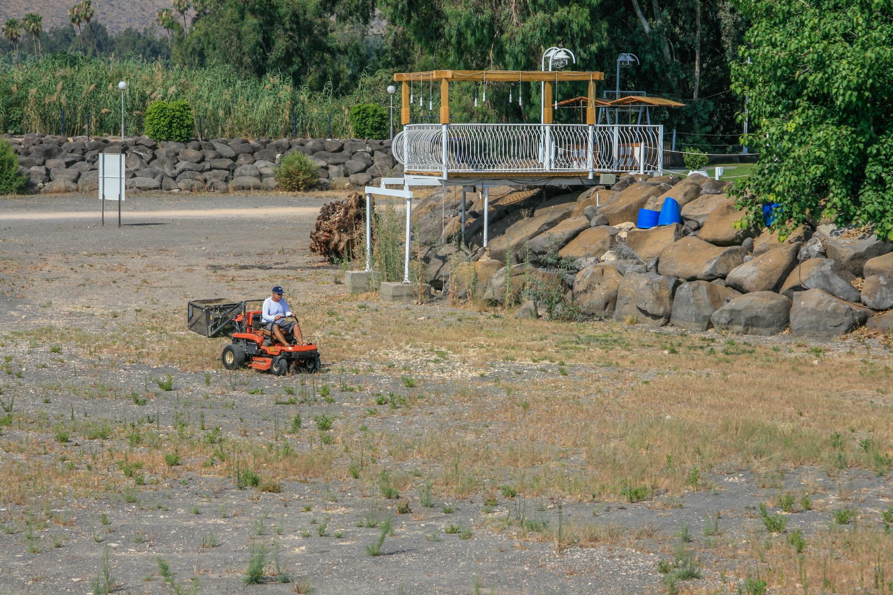 Mowing the Bottom of the Lake