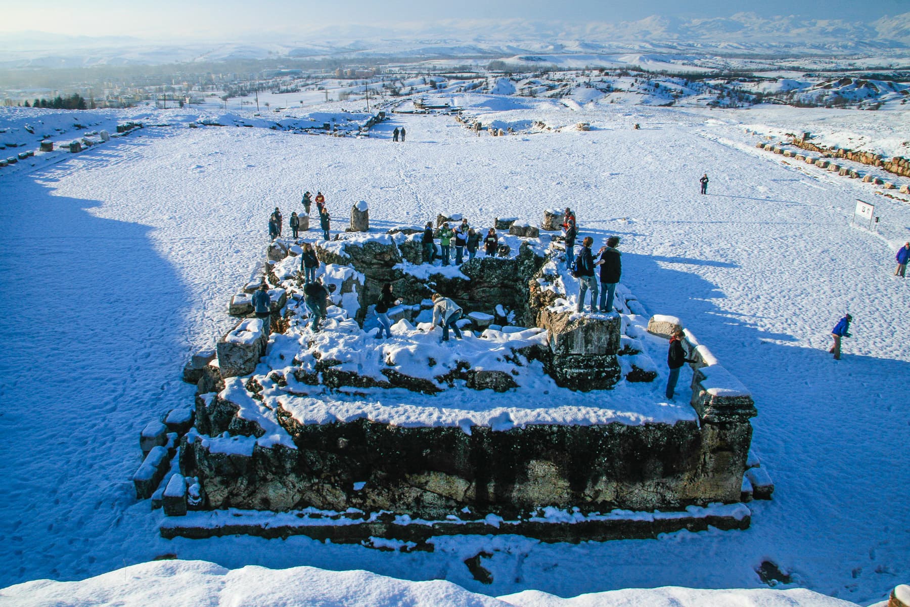 Augustus Temple in Snow