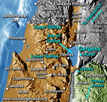 Map or image for Gergesa/Kursi