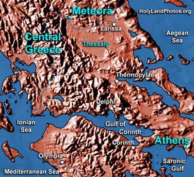 Map or image for Meteora
