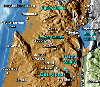 Map or image for Bet Alpha Synagogue
