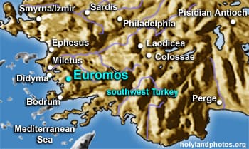 Map or image for Euromos (Temple of Zeus)