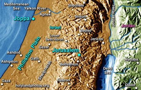 Map or image for Joppa/Jaffa