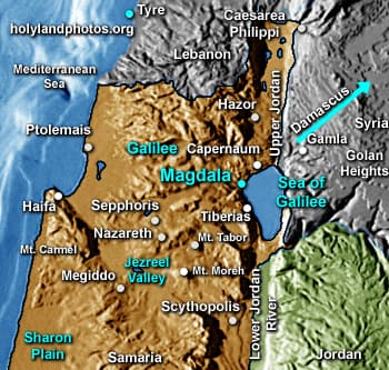 Map or image for Magdala Site