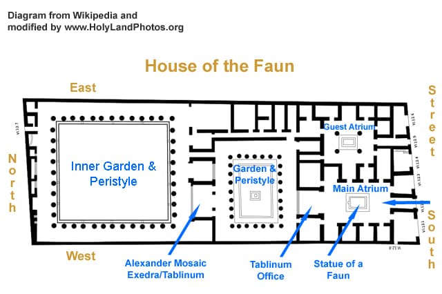 Map or image for Pompeii House of the Faun