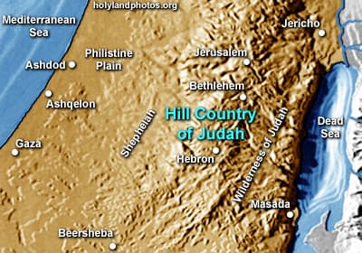 Map or image for Hill Country of Judah Views