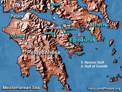 Map or image for Epidaurus