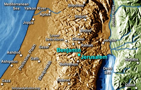 Map or image for Hill Country of Benjamin