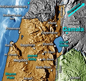 Map or image for Gamala