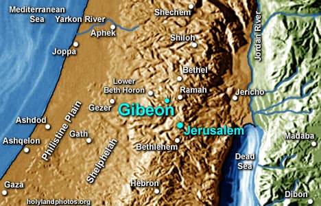 Map or image for Gibeon