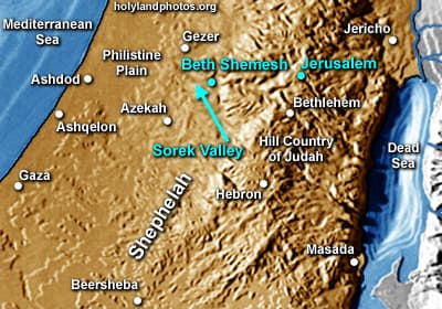 Map or image for Beth Shemesh