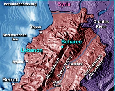 Map or image for Cedars of Lebanon