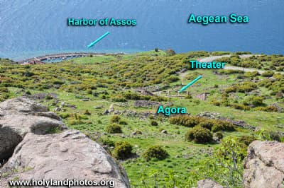 Map or image for Assos: Agora, Necropolis, Theater