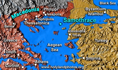 Map or image for Samothrace