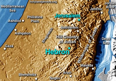 Map or image for Hebron