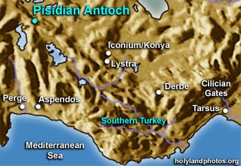 Map or image for Pisidian Antioch