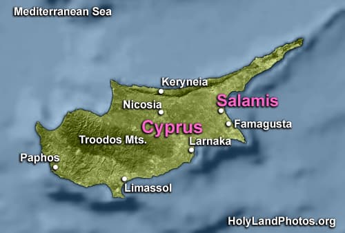 Map or image for Salamis Cyprus